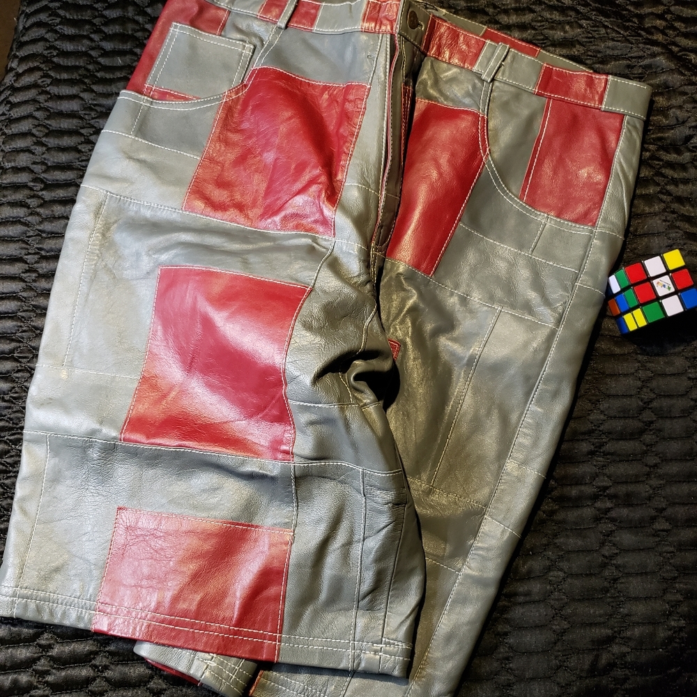 Mens Genuine Leather Shorts